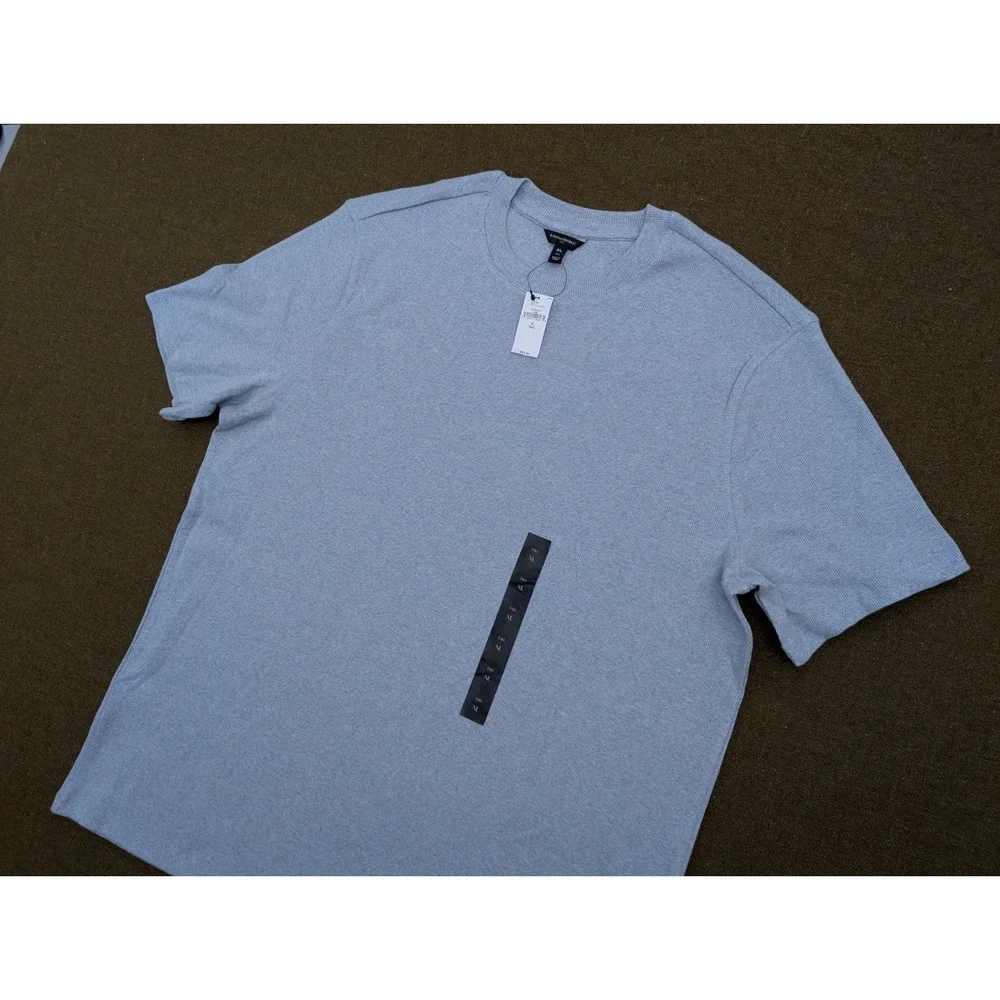 Light Blue Banana Republic Textured Crewneck T-shirt Sweater Size XL New